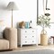Modern 3-Drawer Dresser Chest Storage Organizer for Bedroom Living Room and Entryway